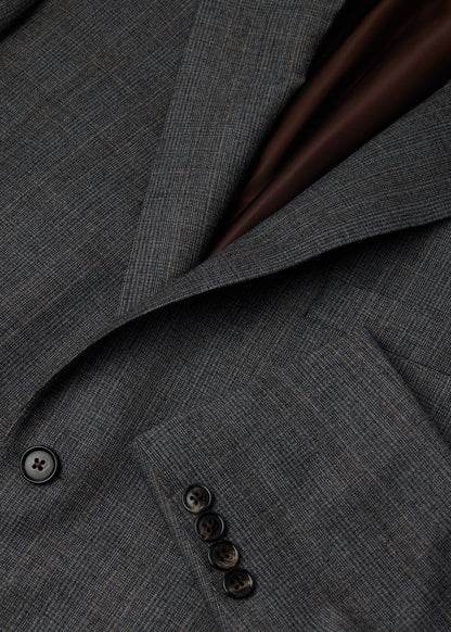 Classic Wool Plaid Suit Grey - Paul Stuart