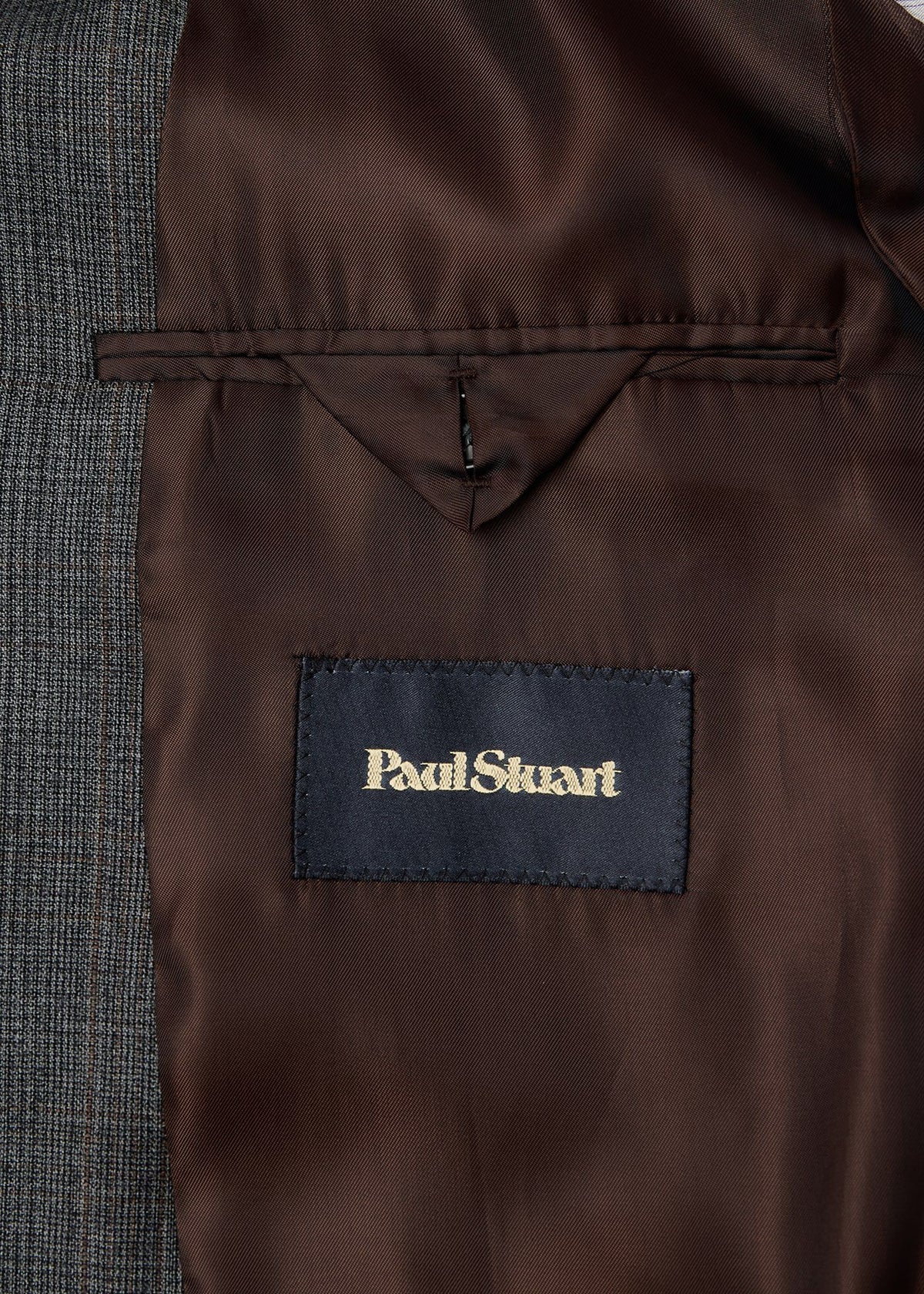 Classic Wool Plaid Suit Grey - Paul Stuart