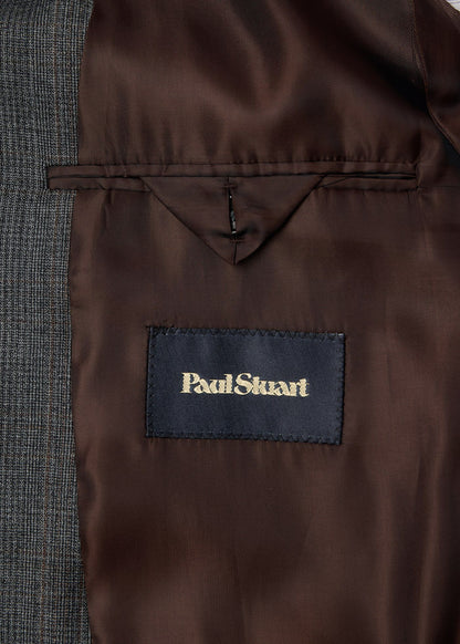 Classic Wool Plaid Suit Grey - Paul Stuart