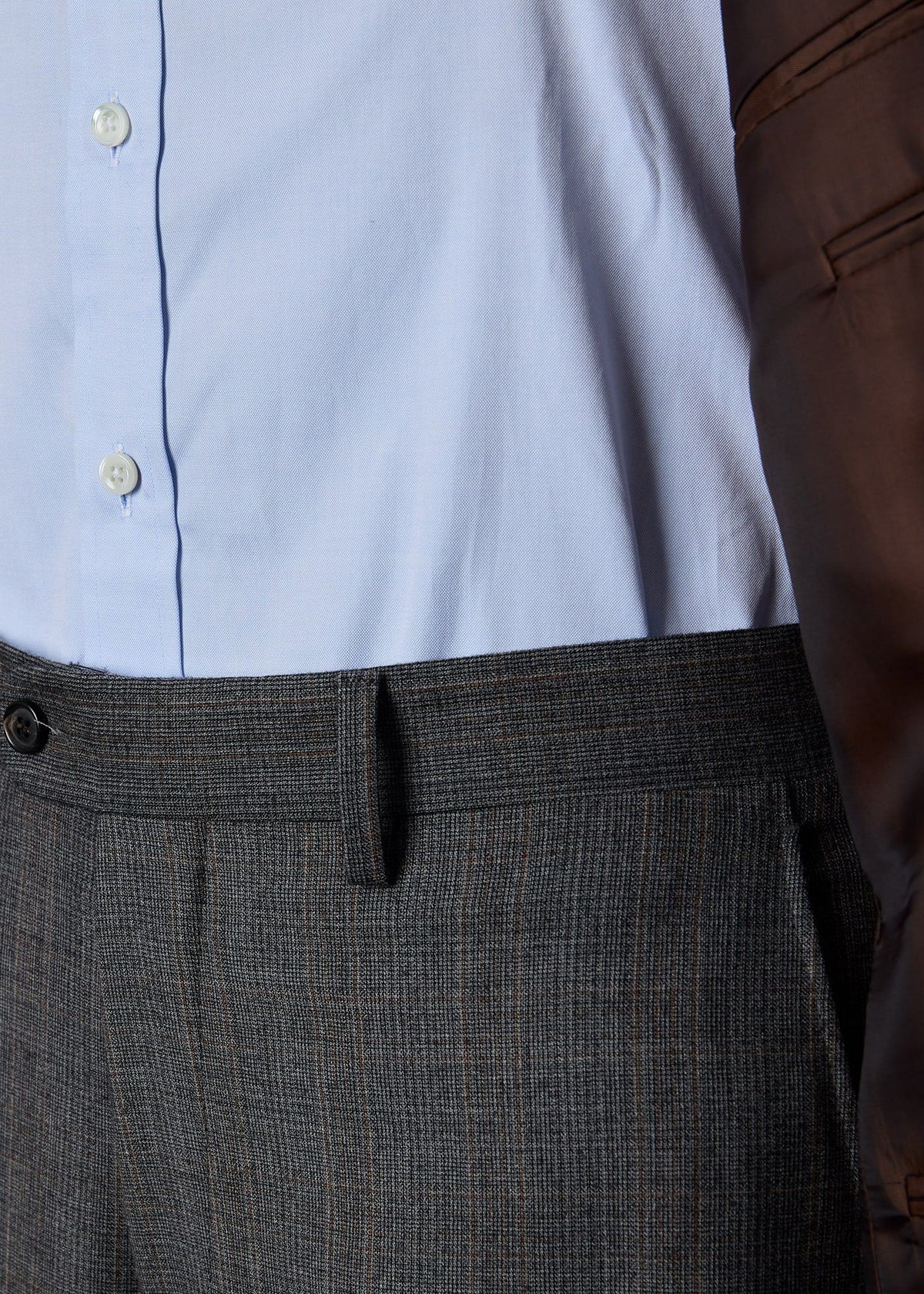 Classic Wool Plaid Suit Grey - Paul Stuart