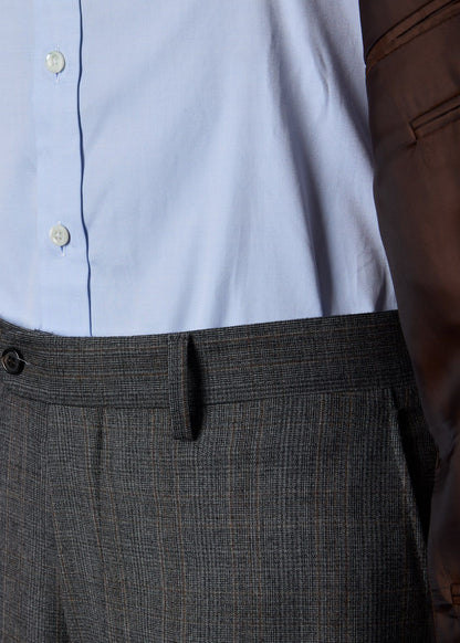 Classic Wool Plaid Suit Grey - Paul Stuart