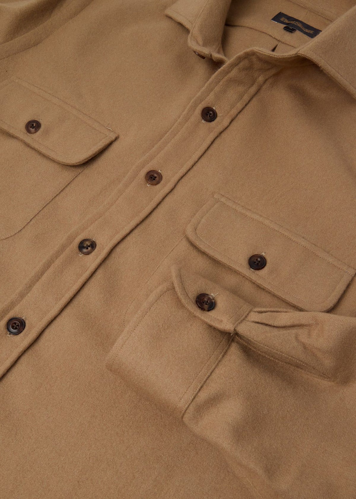 Cashmere Overshirt Beige - Paul Stuart