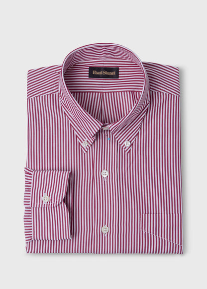 Stripe Button-Down Shirt Blue - Paul Stuart