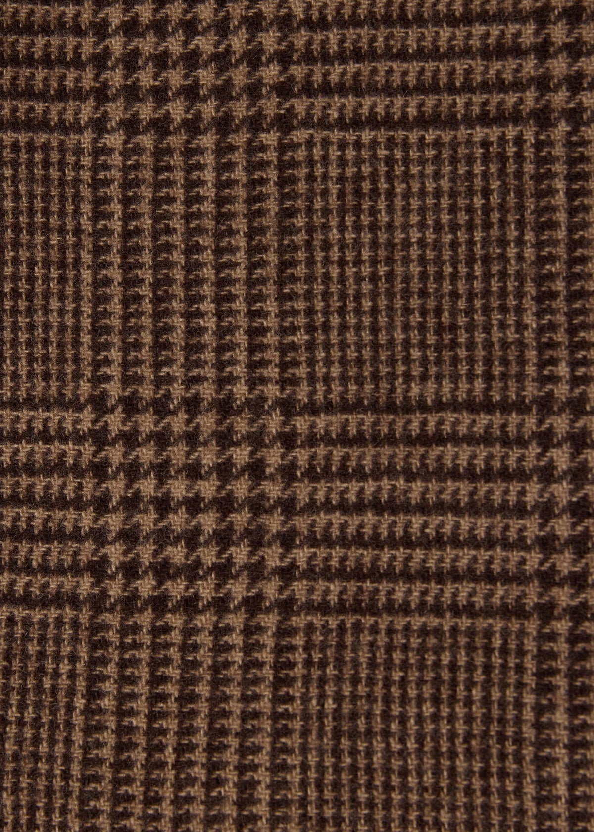 Glen Plaid Cashmere Overshirt Brown - Paul Stuart