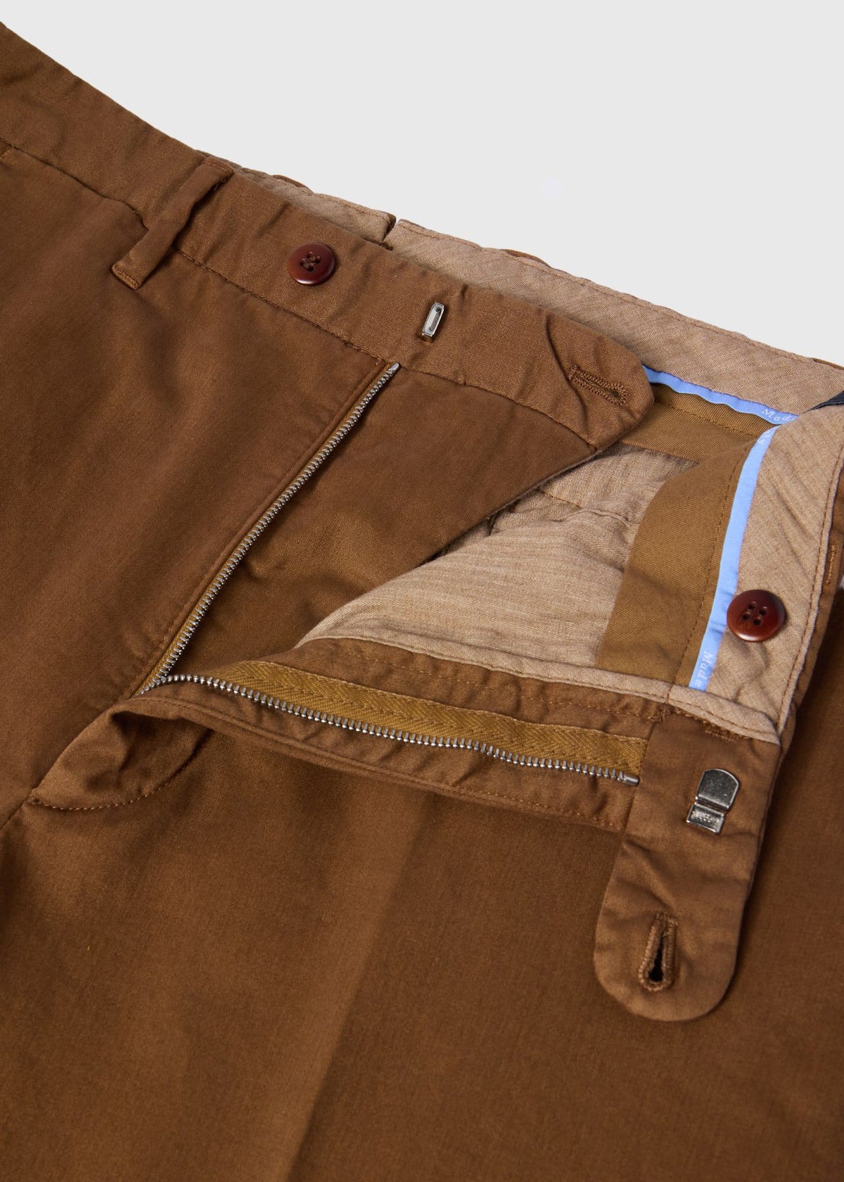 Washed Cotton Pant Cognac - Paul Stuart