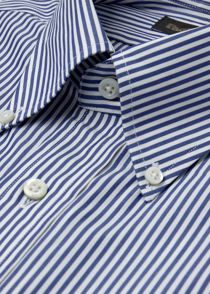 Stripe Button-Down Shirt Blue - Paul Stuart