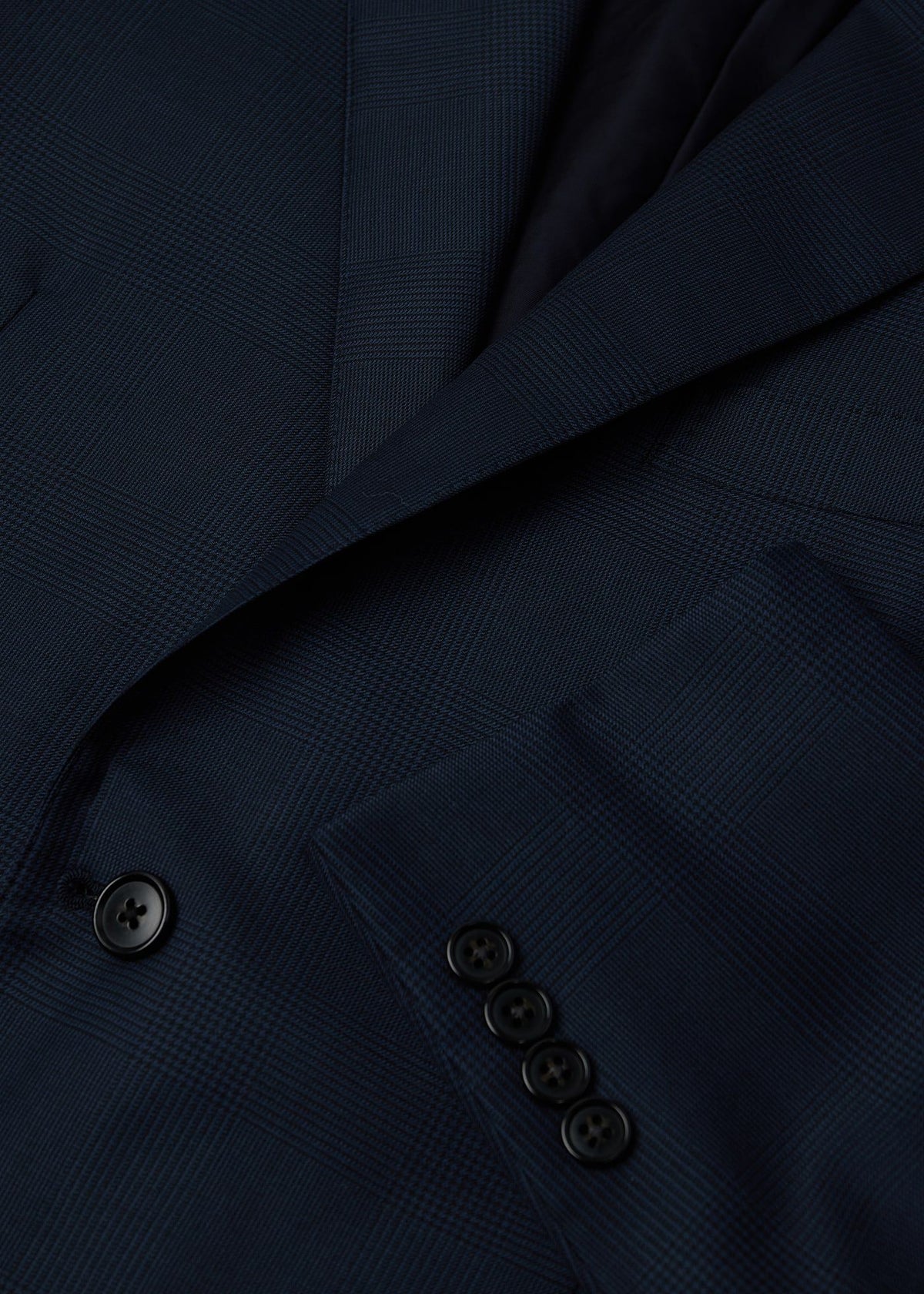 Tonal Plaid Suit Navy - Paul Stuart