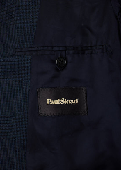 Tonal Plaid Suit Navy - Paul Stuart