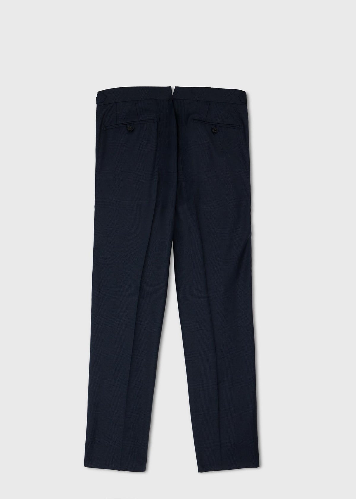 Tonal Plaid Suit Navy - Paul Stuart