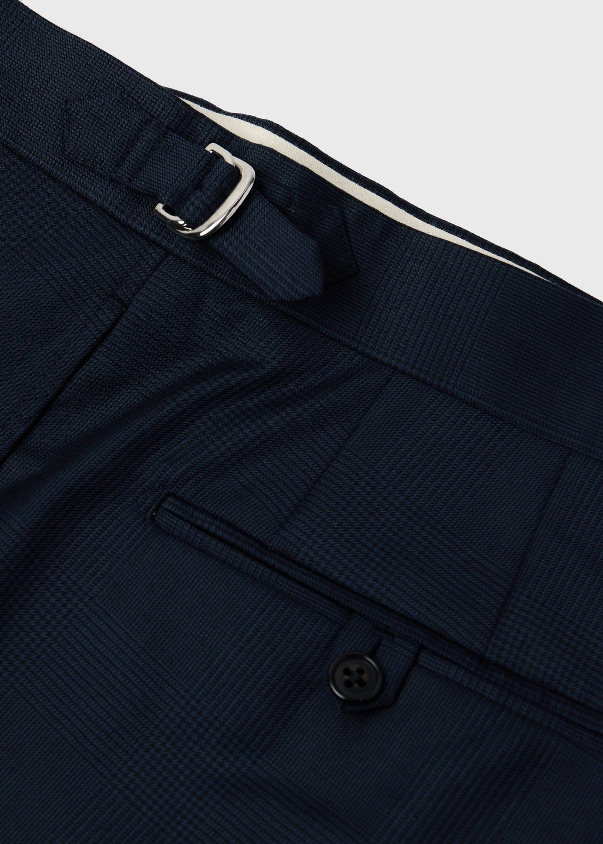 Tonal Plaid Suit Navy - Paul Stuart