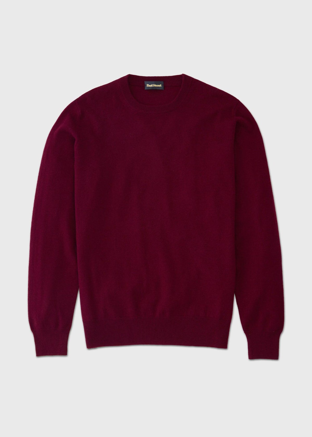 Cashmere Crewneck Sweater Burgundy - Paul Stuart