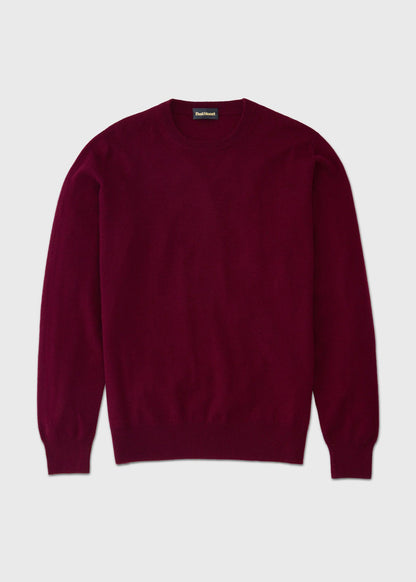Cashmere Crewneck Sweater Burgundy - Paul Stuart