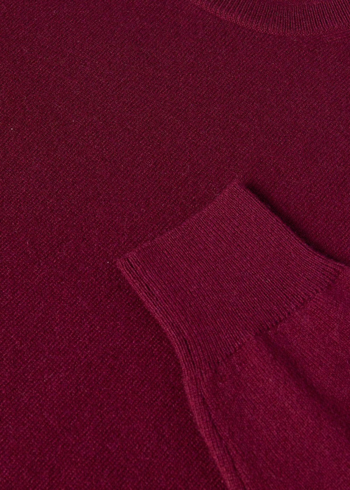 Cashmere Crewneck Sweater Burgundy - Paul Stuart
