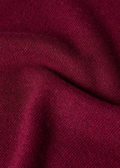 Cashmere Crewneck Sweater Burgundy - Paul Stuart