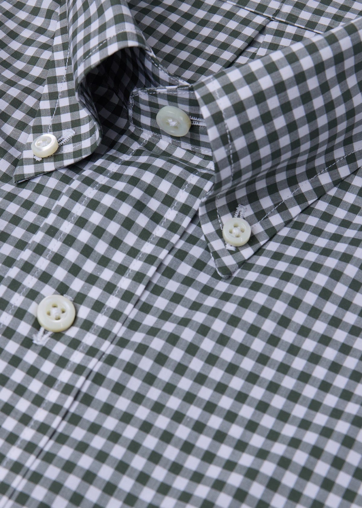 Gingham Button Down Shirt Blue - Paul Stuart