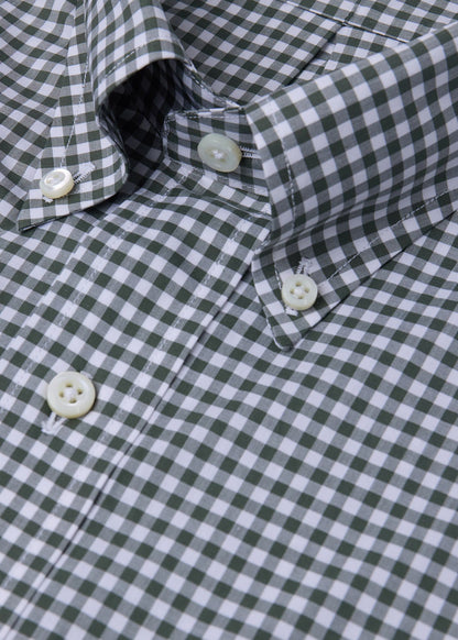 Gingham Button Down Shirt Blue - Paul Stuart