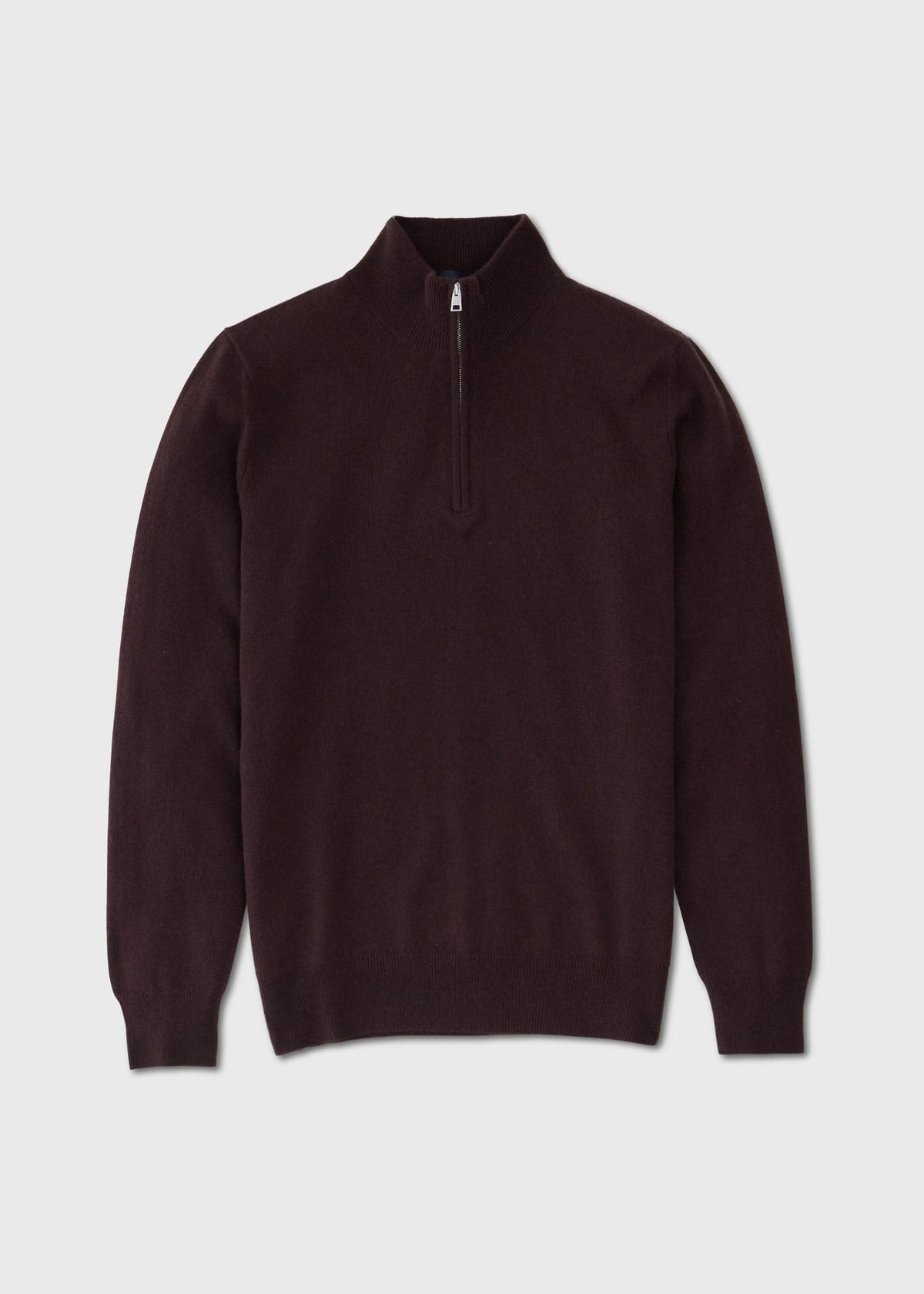 Cashmere Quarter-Zip Sweater Charcoal - Paul Stuart