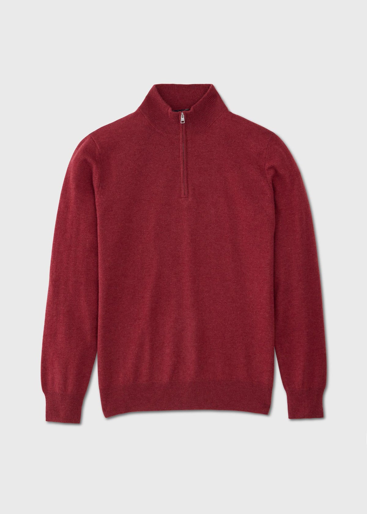 Cashmere Quarter-Zip Sweater Charcoal - Paul Stuart