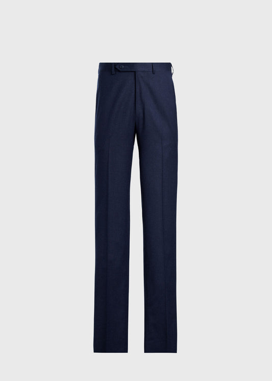 Wool & Cashmere Flannel Trouser Charcoal - Paul Stuart