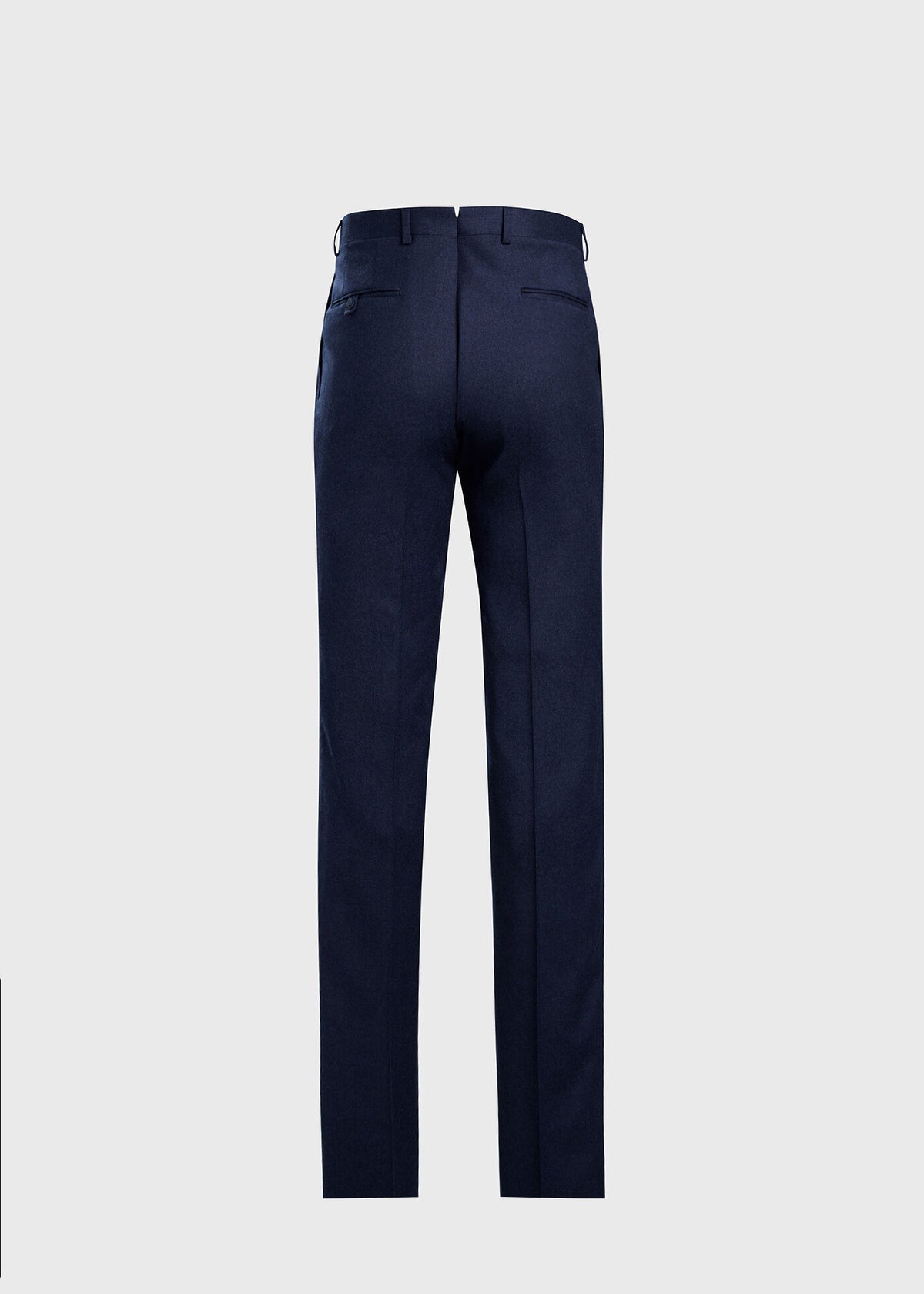 Wool & Cashmere Flannel Trouser Charcoal - Paul Stuart