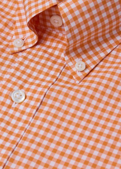 Gingham Button Down Shirt Blue - Paul Stuart