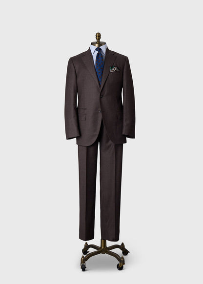 Classic Wool Flannel Suit Brown - Paul Stuart