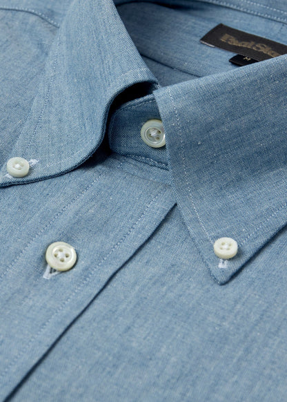Chambray Button Down Shirt Light Blue - Paul Stuart