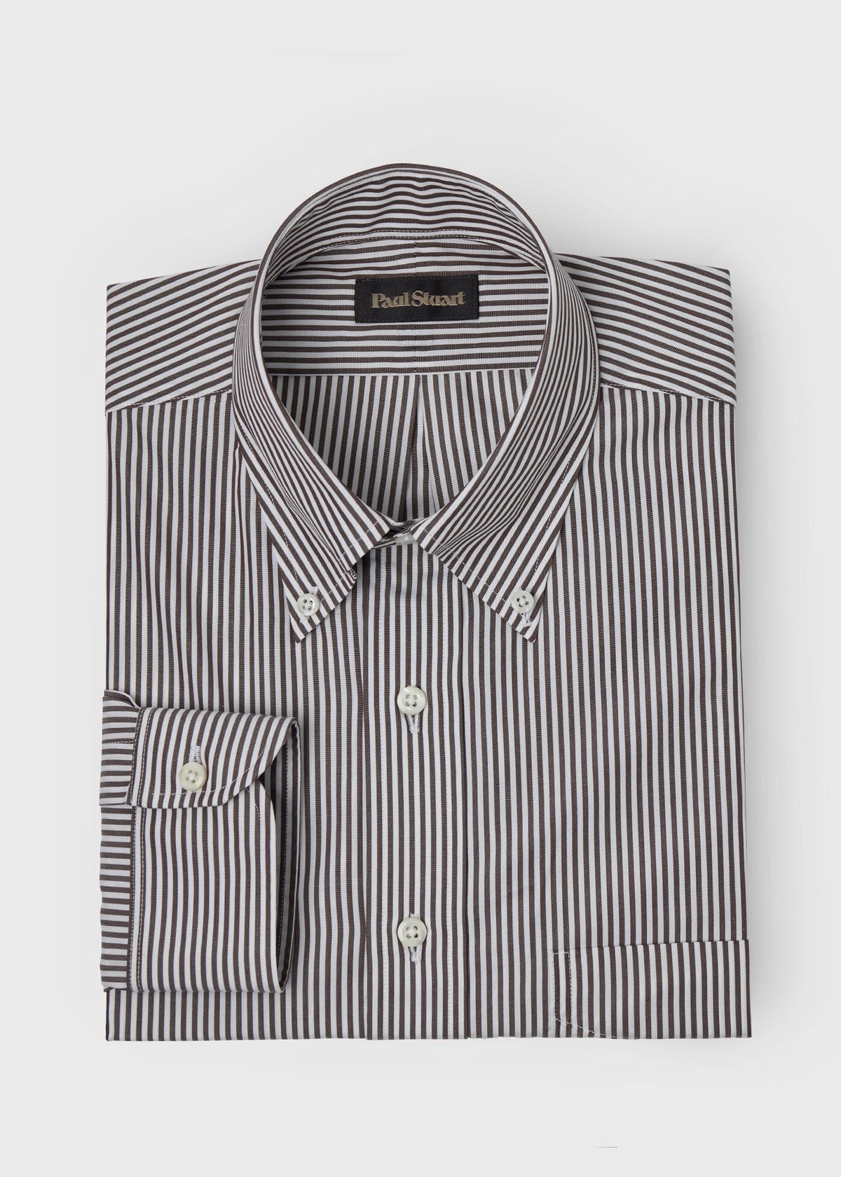 Stripe Button-Down Shirt Blue - Paul Stuart