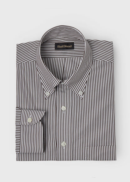 Stripe Button-Down Shirt Blue - Paul Stuart
