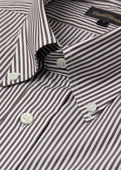 Stripe Button-Down Shirt Blue - Paul Stuart
