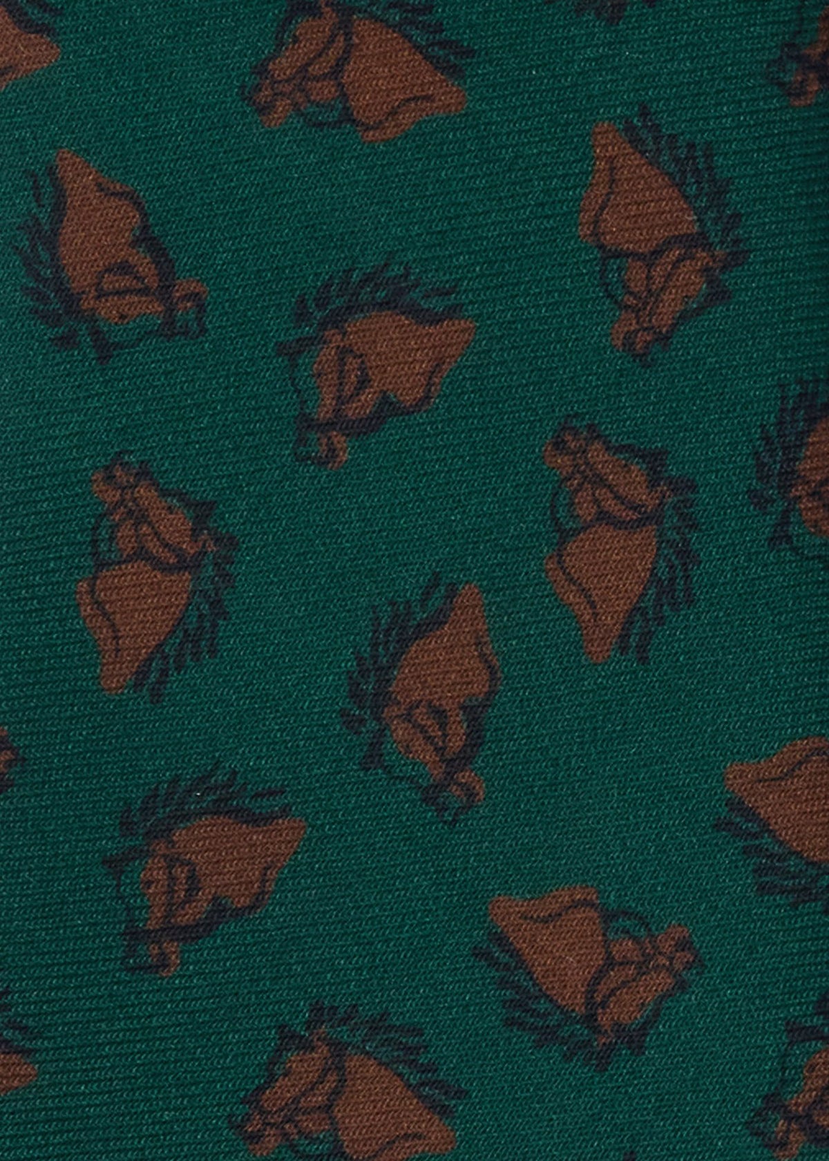Equestrian Wool Tie Navy - Paul Stuart