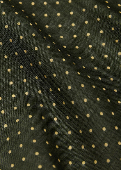Pindot Wool Pocket Square Brown/Blue - Paul Stuart