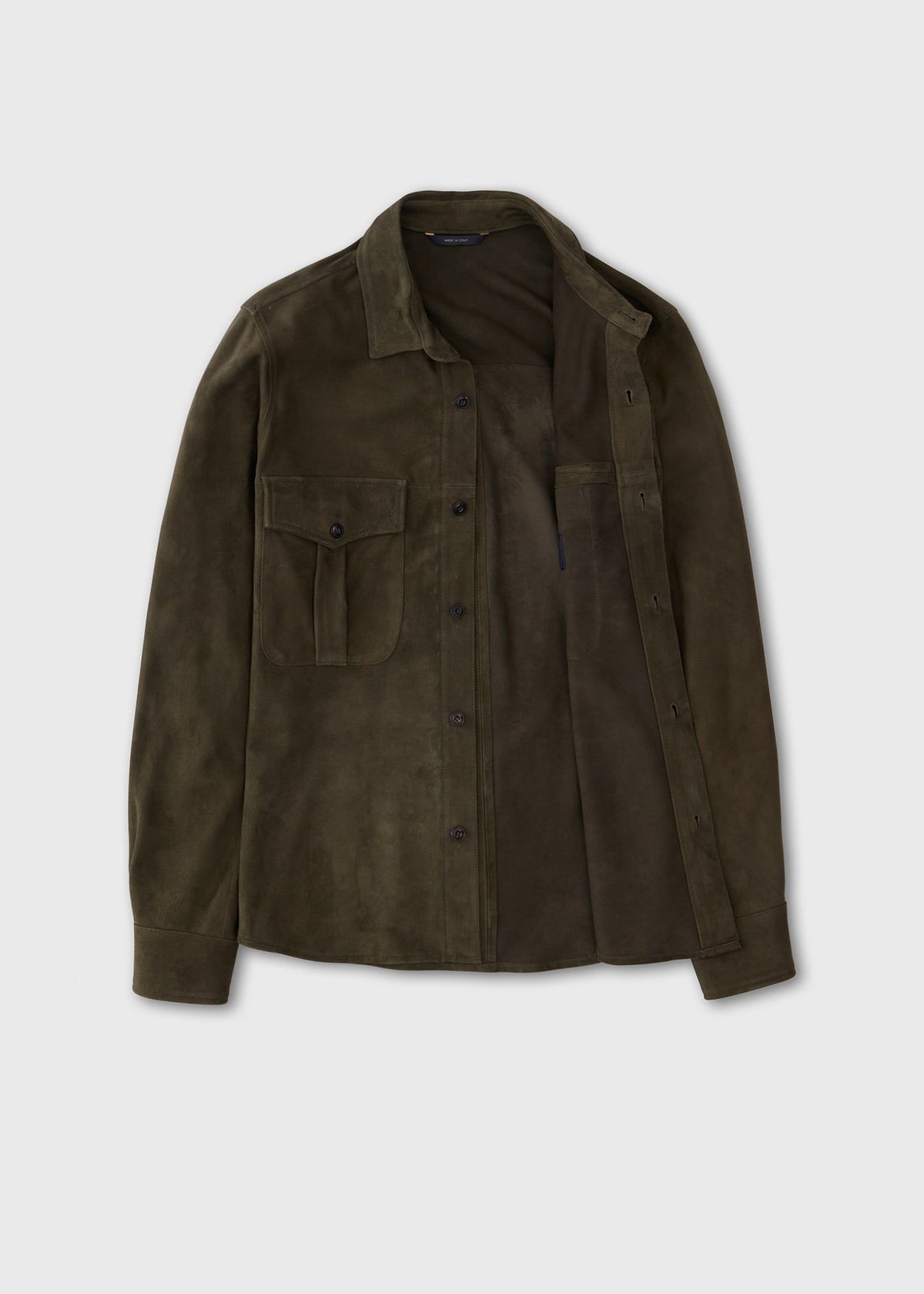 Suede Outershirt Camel - Paul Stuart