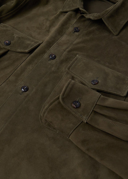 Suede Outershirt Camel - Paul Stuart