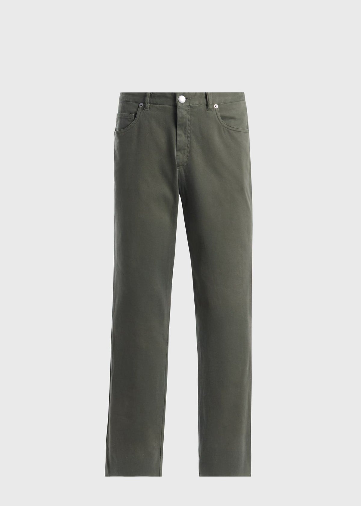 Cotton Twill Five-Pocket Pant Brick, unselectable - Paul Stuart