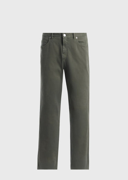 Cotton Twill Five-Pocket Pant Brick, unselectable - Paul Stuart