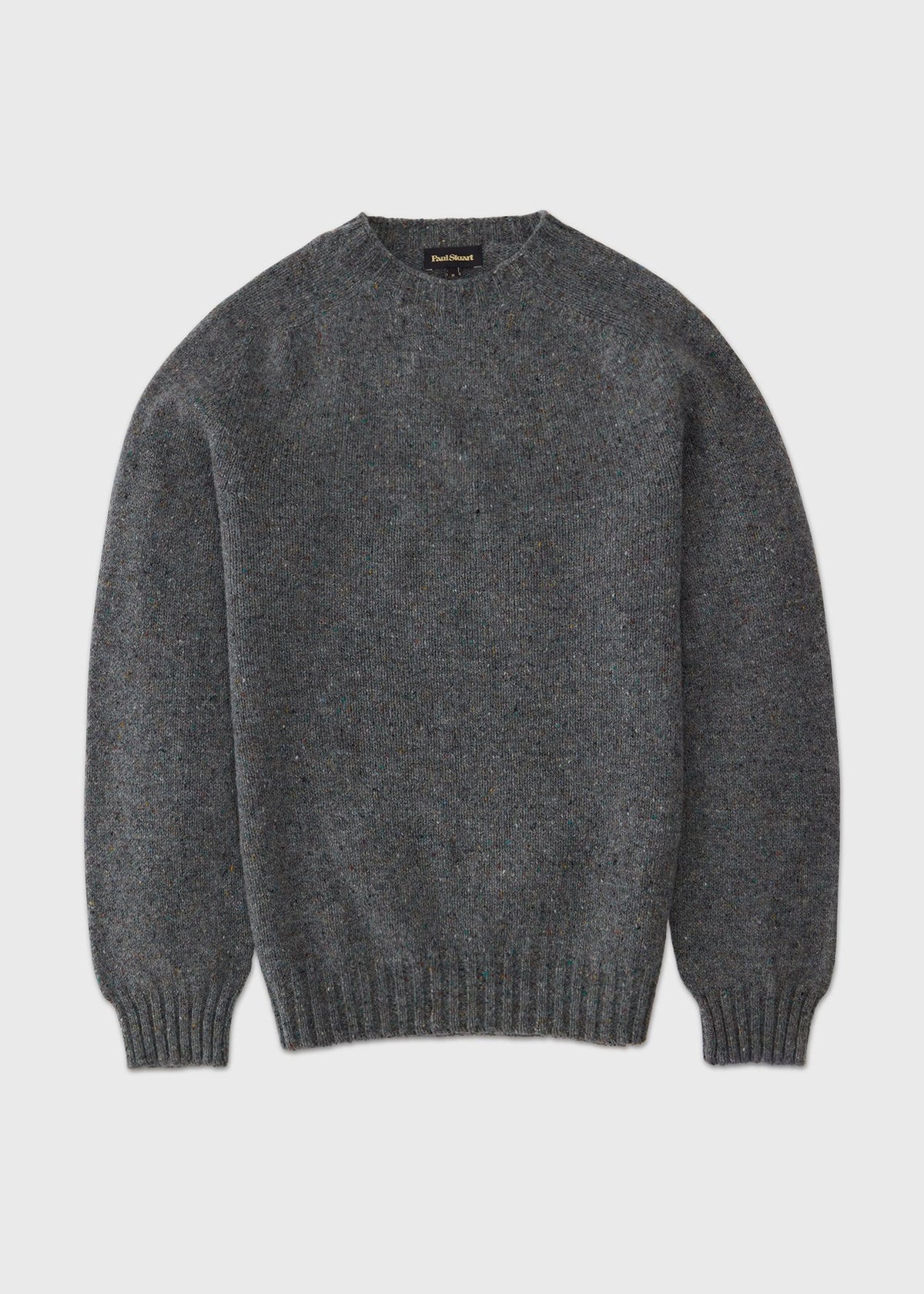 Donegal Crewneck Sweater Grey - Paul Stuart