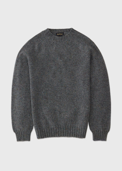 Donegal Crewneck Sweater Grey - Paul Stuart