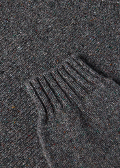 Donegal Crewneck Sweater Grey - Paul Stuart