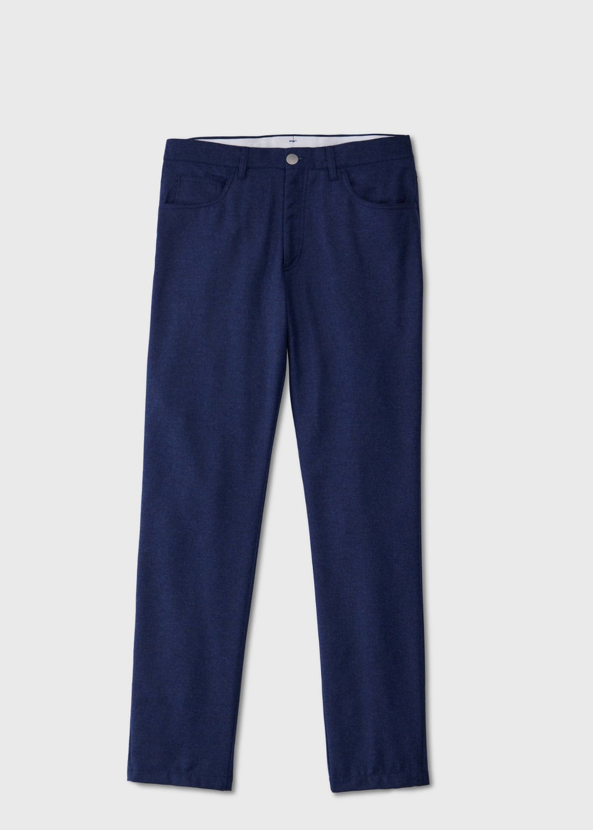 Wool Flannel Five-Pocket Trouser Charcoal - Paul Stuart