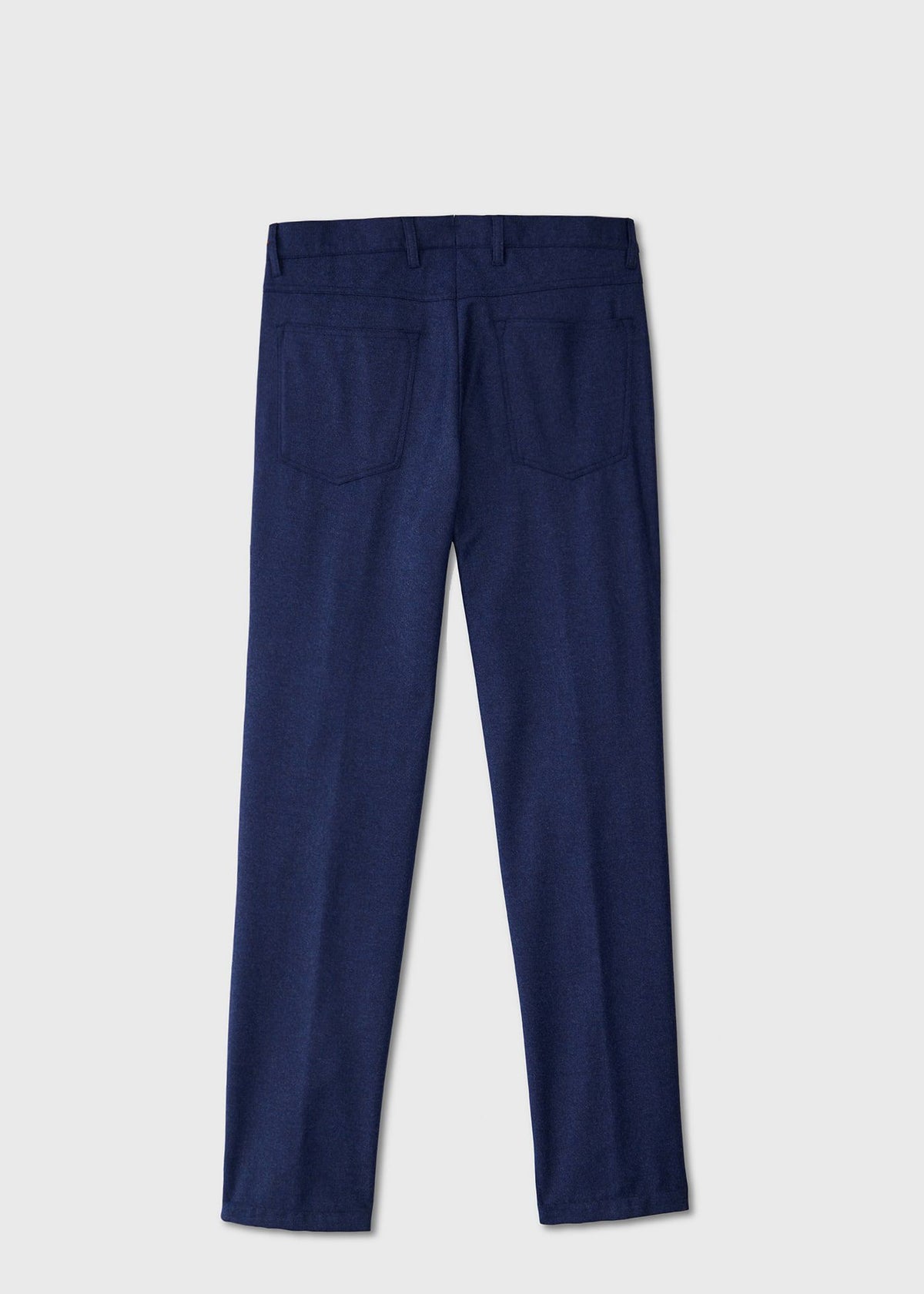 Wool Flannel Five-Pocket Trouser Charcoal - Paul Stuart