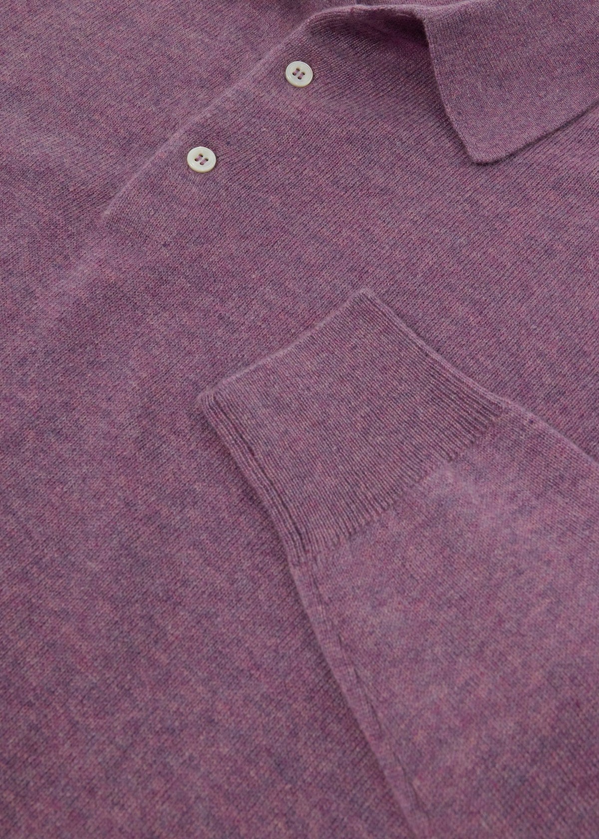 Cashmere Polo Sweater Light Blue - Paul Stuart