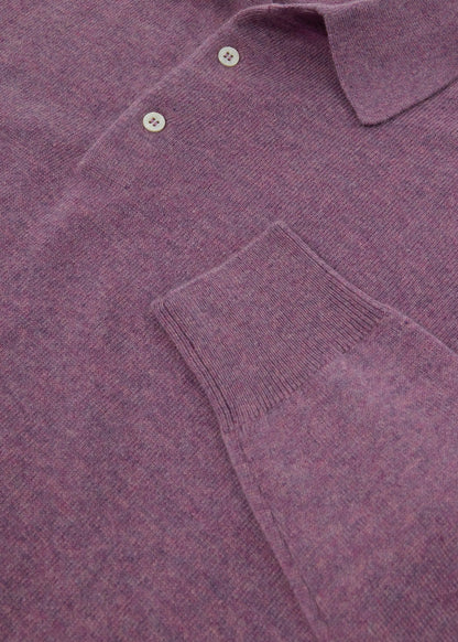 Cashmere Polo Sweater Light Blue - Paul Stuart