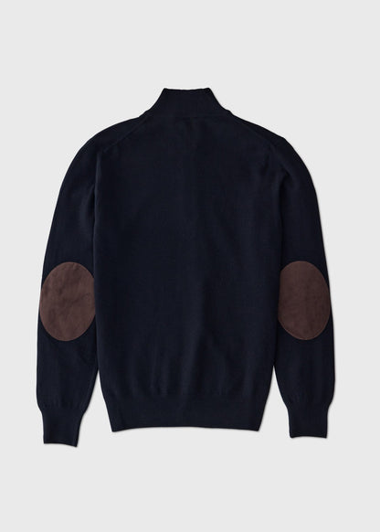 Wool Blend Quarter-Zip Sweater Black - Paul Stuart