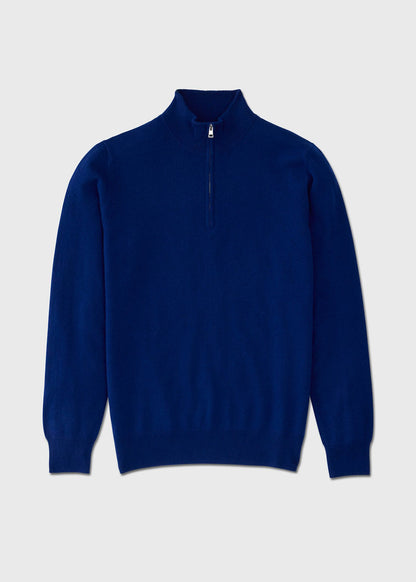 Cashmere Quarter-Zip Sweater Charcoal - Paul Stuart