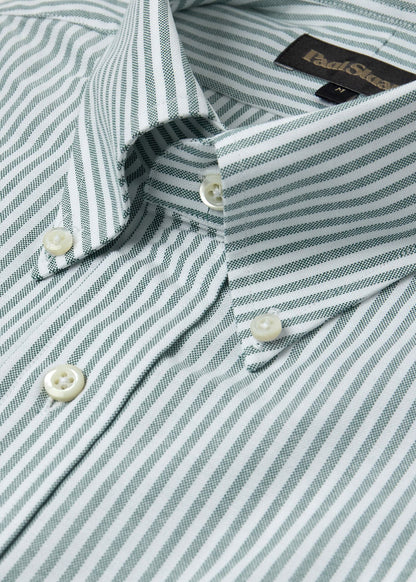 Stripe Oxford Button-Down Shirt Blue - Paul Stuart