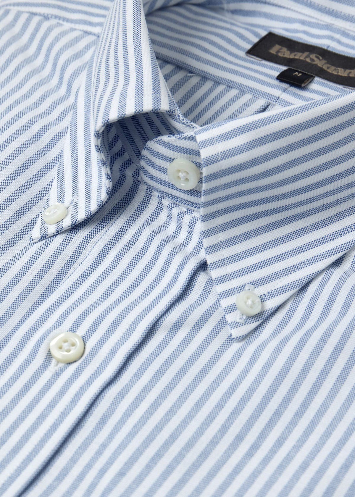 Stripe Oxford Button-Down Shirt Blue - Paul Stuart