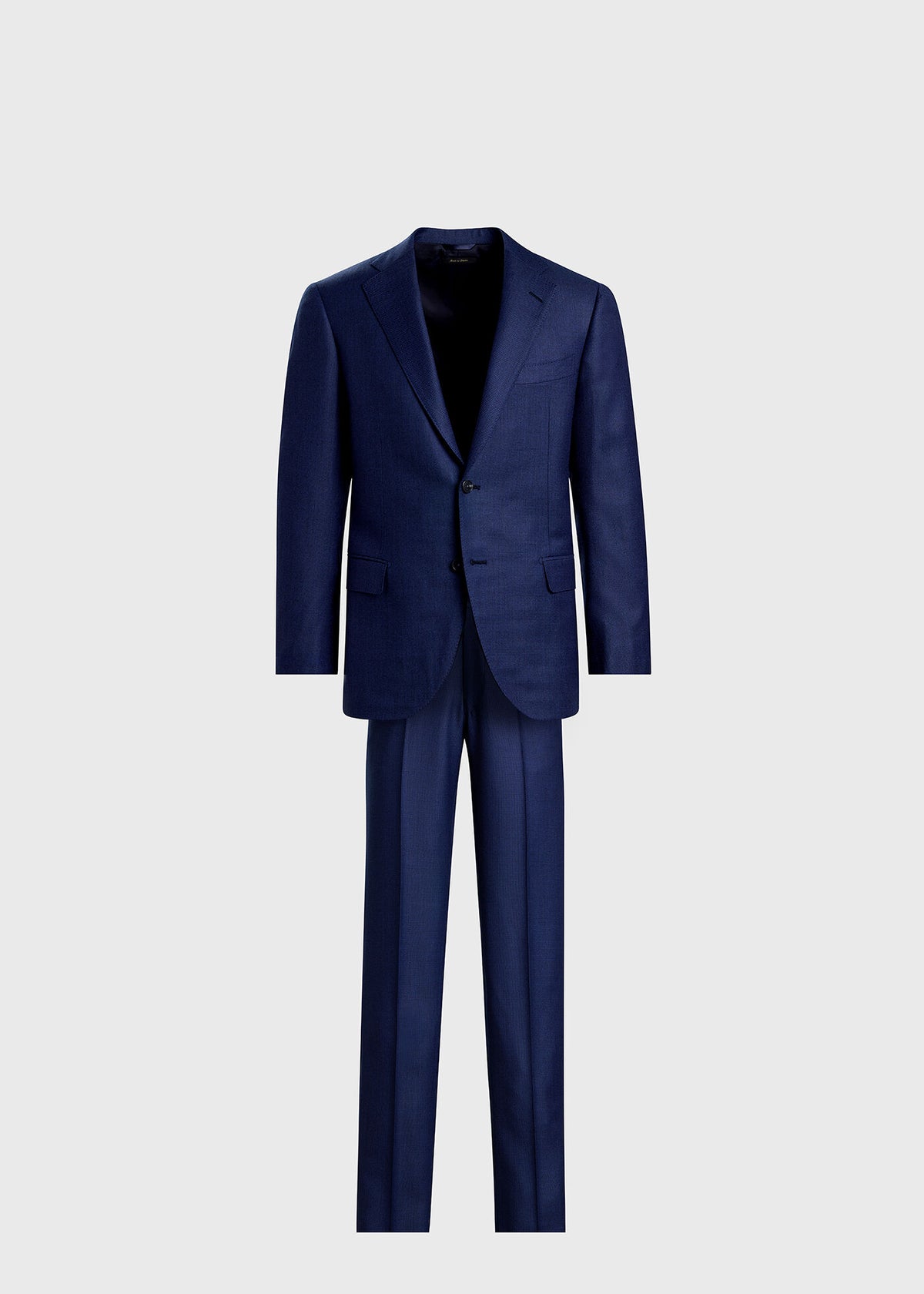 All Year Wool Bird's Eye Suit Blue - Paul Stuart