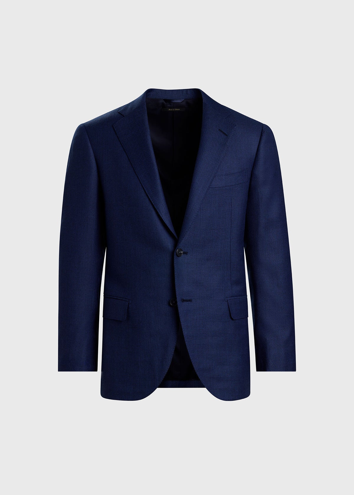 All Year Wool Bird's Eye Suit Blue - Paul Stuart