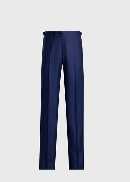 All Year Wool Bird's Eye Suit Blue - Paul Stuart